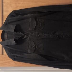 Men's black Z Zegna button down shirt M